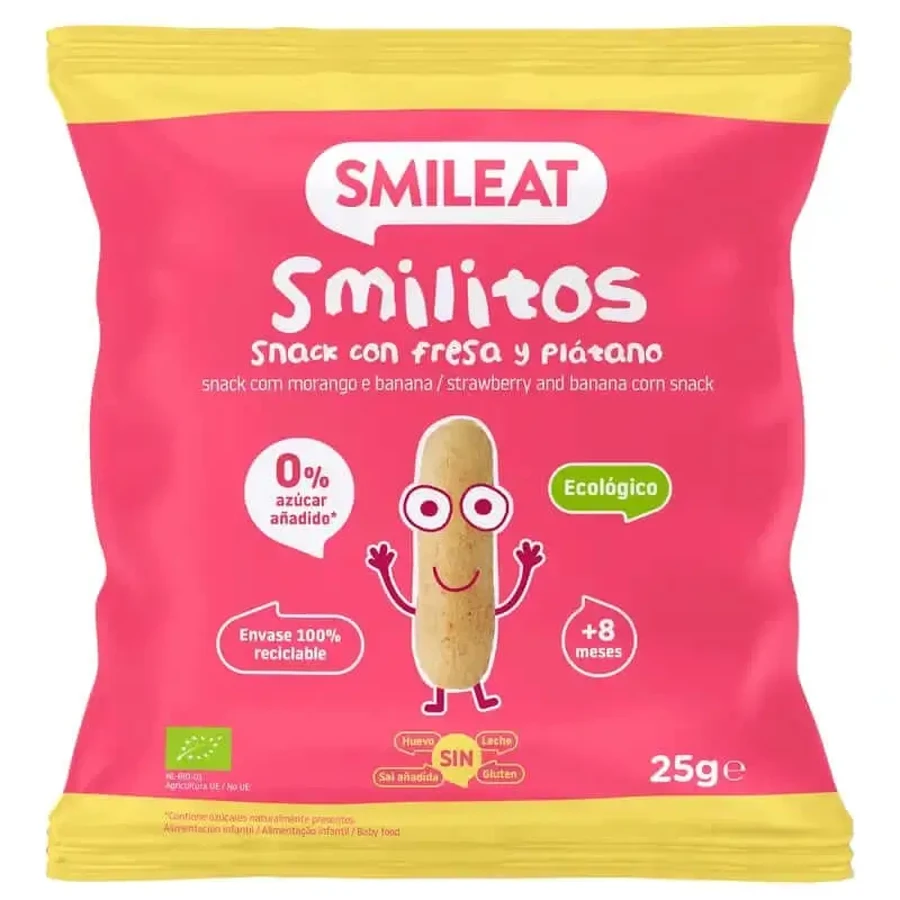 Smileat Smilitos Клубника и Банан Эко, 25 грамм: цены и характеристики