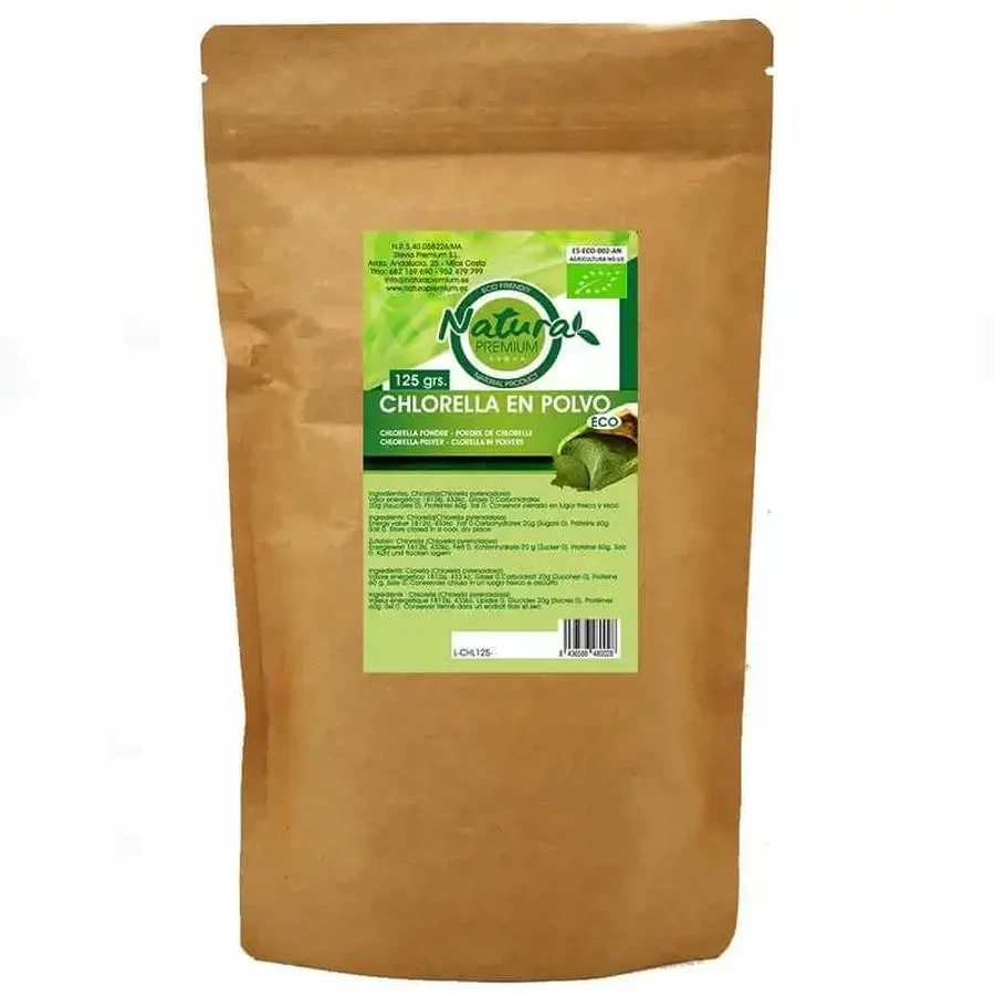 Органічний порошок хлорели Natura Premium, 125 г: ціни та характеристики