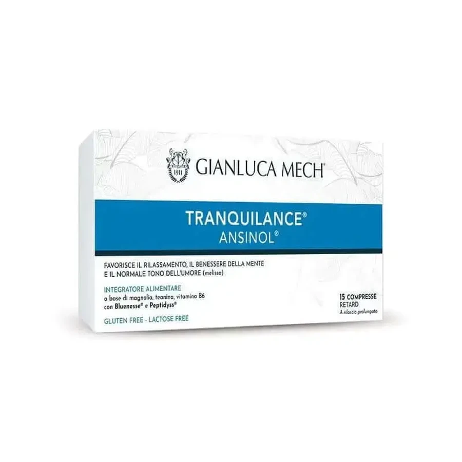 Gianluca Tranquilance Ансинол уповільнювач всмоктування, 15 таблеток: ціни та характеристики