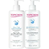 Topicrem Pack Дитяче ультразволожуюче молочко 500 мл + Очищуючий гель 500 мл