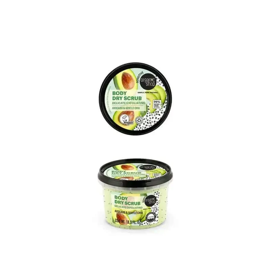 Скраб для тіла Organic Shop Авокадо та Чіа, 250 мл: ціни та характеристики