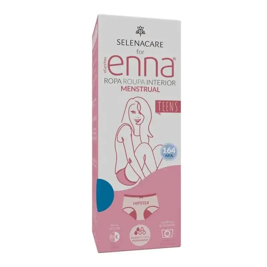 Enna Menstrual Panty Teens Hipster - Medium Flow, 164 см, голубой: цены и характеристики