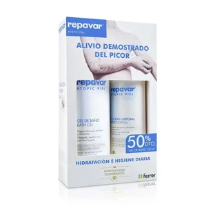 Repavar Atopic Skin Pack Гель 750мл + Лосьйон 500мл зі знижкою 50%