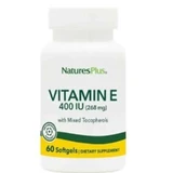 Natures Plus Vitamin E-400Ui (змішані токофероли), 60 перлин