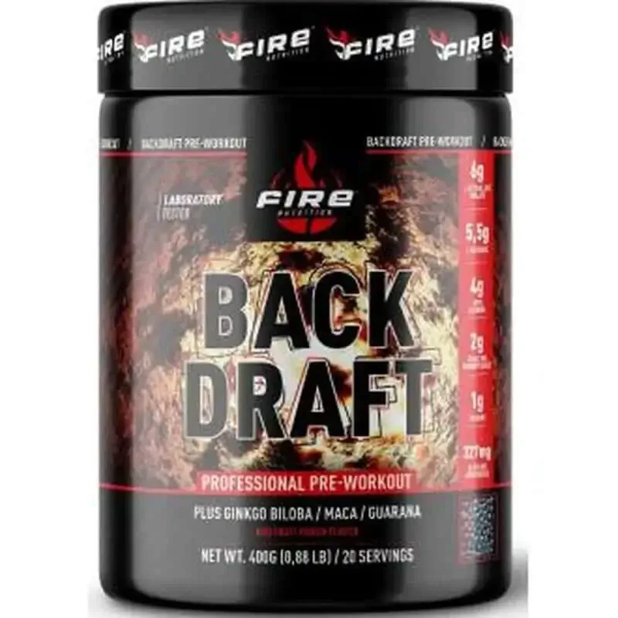 Fire Nutrition Back-Draft Preworkout Red Fruit Punch 400Gr: ціни та характеристики