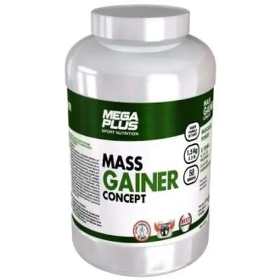 Mega Plus Mass Gainer Concept Strawberry 1,5Kg: ціни та характеристики