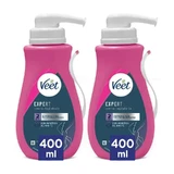 Veet Pack Депиляционный крем для нормальной и сухой кожи с дозатором, 2 X 400 мл