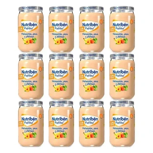 Nutriben Potito Персик, груша и банан, 12 x 235 грамм