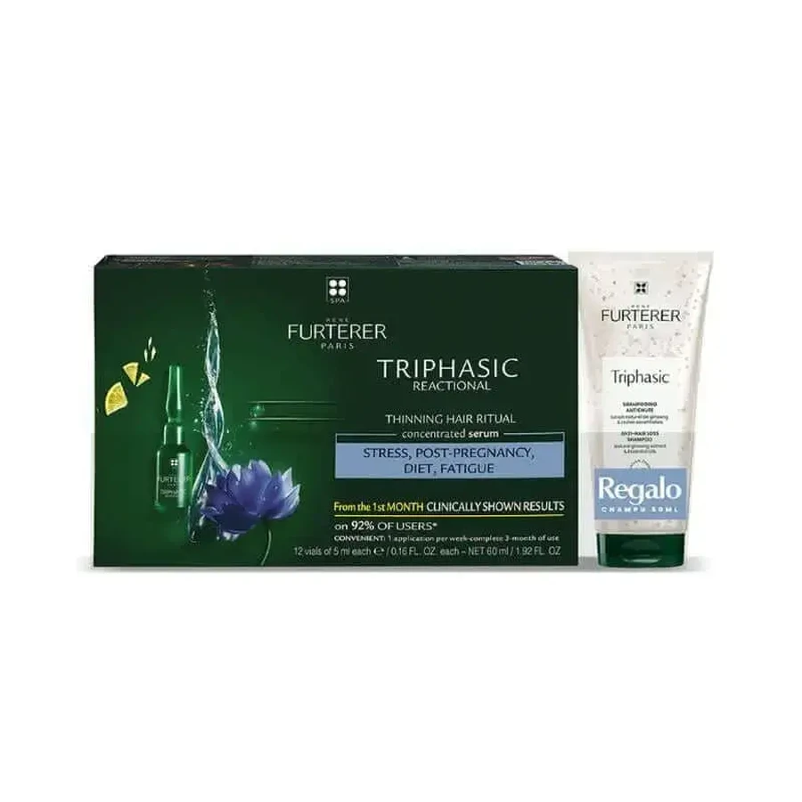 Rene Furterer Pack Triphasic Reaccional + шампунь, 50 мл: ціни та характеристики