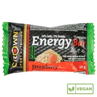 Енергетичний батончик Crown Sport Nutrition Energy Vegan Vegan Bar Полуниця , 60 грам