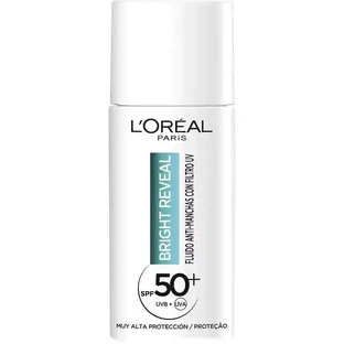 Зволожувальний флюїд проти плям L'Oréal Paris Bright Reveal з УФ-фільтром Spf50+ та ніацинамідом