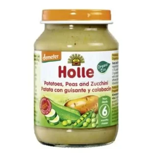 Holle Картофель Горох и Кабачки 6 месяцев 190 Гр Картофельная банка