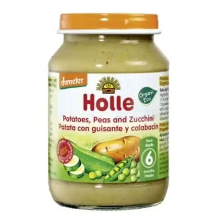 Holle Картофель Горох и Кабачки 6 месяцев 190 Гр Картофельная банка: цены и характеристики