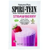 Natures Plus Спіруліна полуниця, 34 г, конверти, Natures Plus Spiru-Tein полуниця, 34 г, конверти