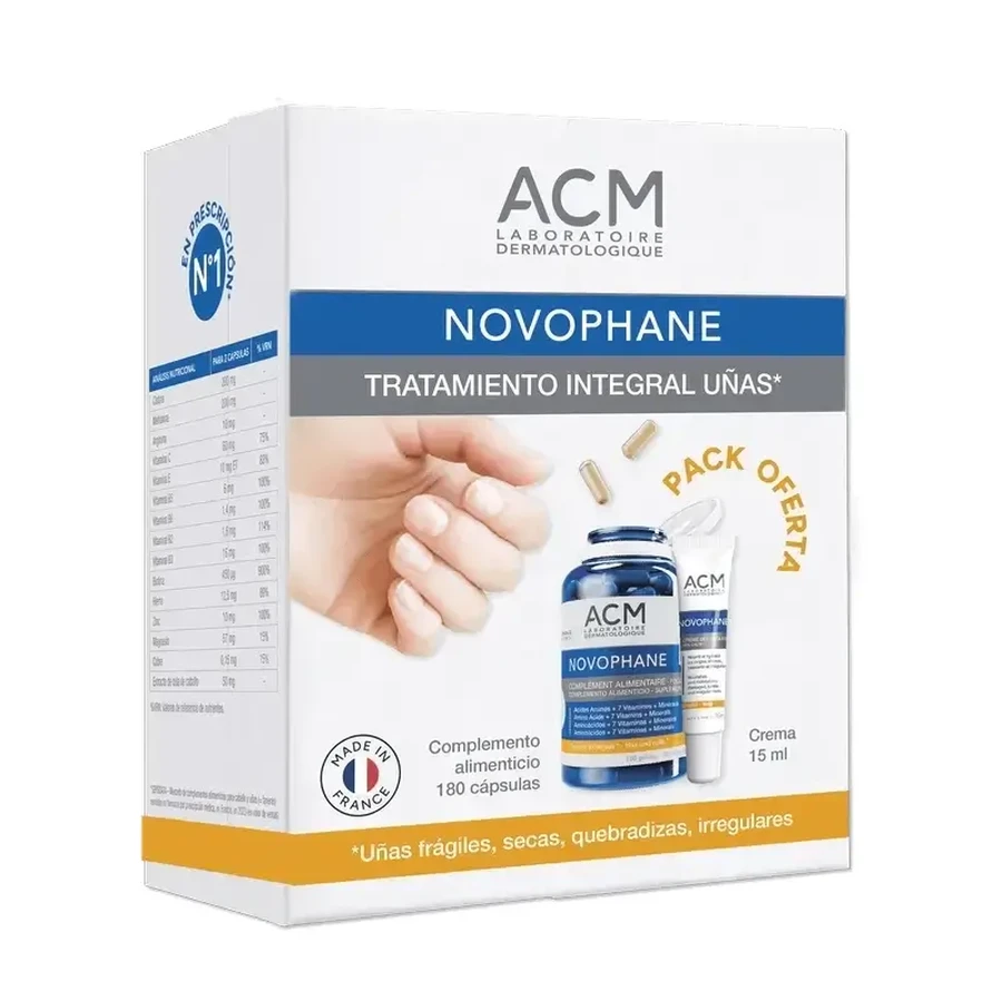 Acm Laboratoires Novophane Complete Nail Treatment Pack 3 Months: ціни та характеристики