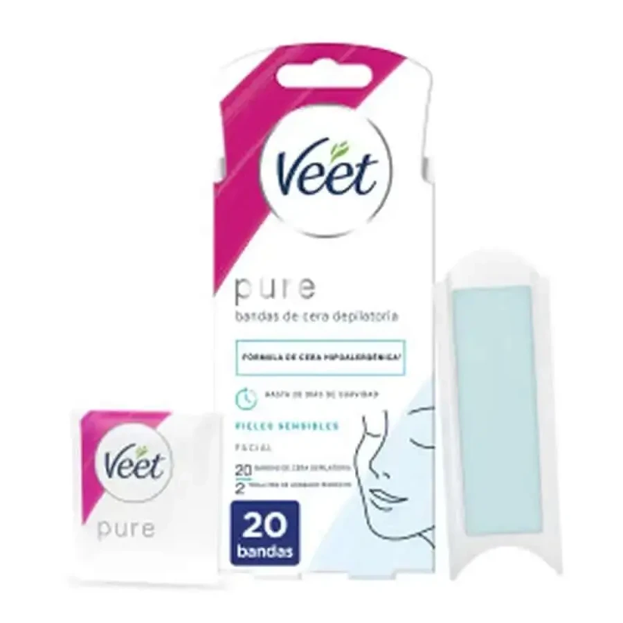 Veet Pure Cold Waxing Восковые полоски для чувствительной кожи, 20 шт.: цены и характеристики