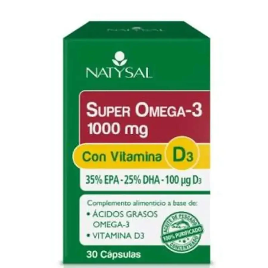 Natysal Super Omega 3 1000Mg With Vitamin D3 30Cap: цены и характеристики