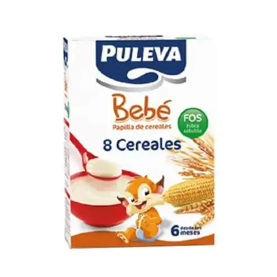 Puleva Bebe Papilla 8 злаков с фосом 500 г: цены и характеристики