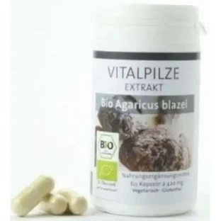 Сонячний гриб Pilze Wolhrab (Agaricus Blazei) Біо 60 капсул