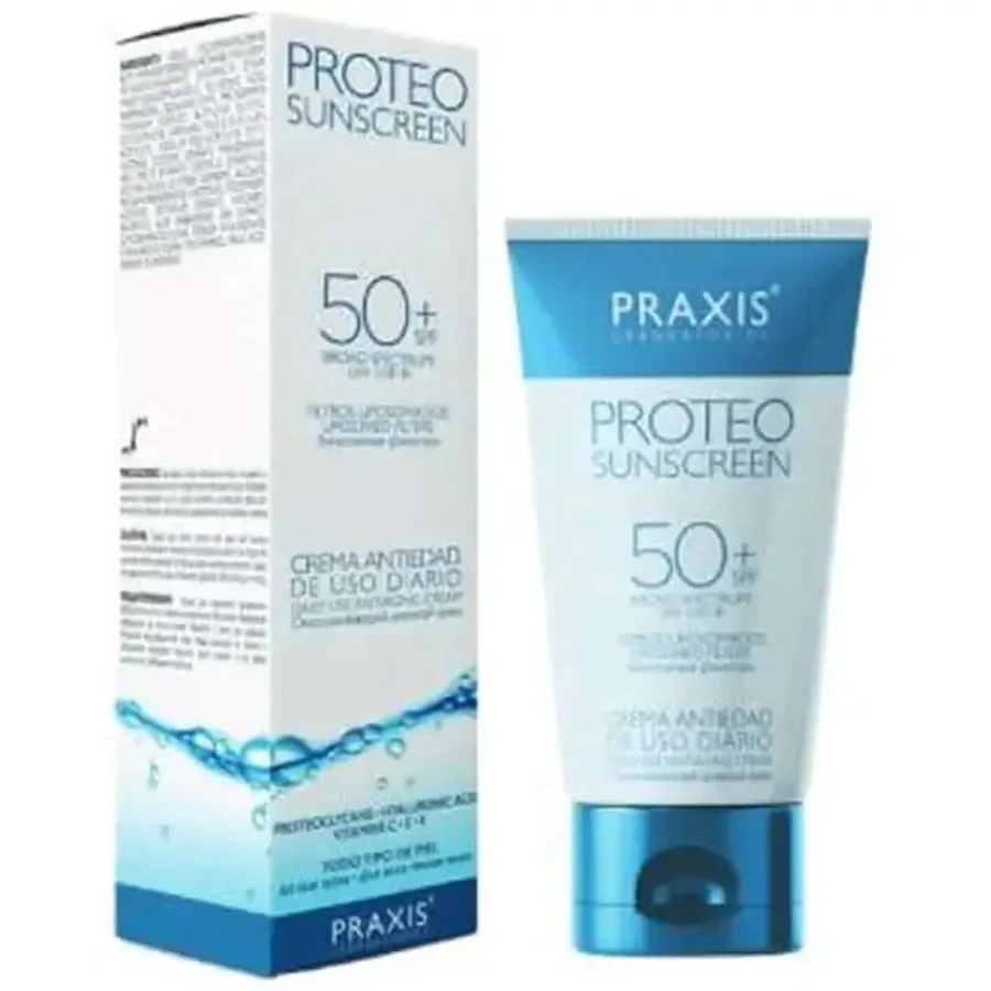 Сонцезахисний крем Praxis Proteo Spf50+ проти старіння 60 мл: ціни та характеристики