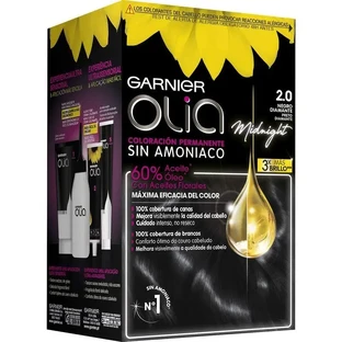 Garnier Olia Стійка фарба без аміаку, приємний запах з натуральними квітковими оліями - Діамантовий чорний 2.0