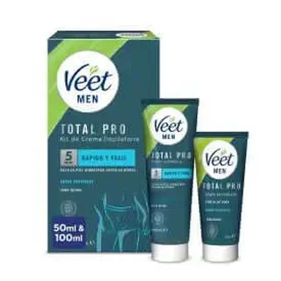 Veet Men Набор мужской депиляционный крем, 100 мл + бальзам после депиляции, 50 мл: цены и характеристики
