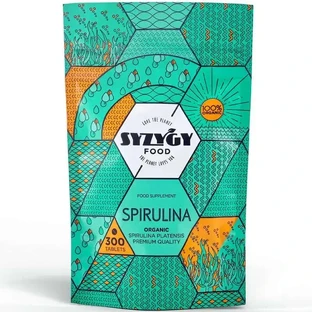 Syzygy Organic Spirulina Пищевая добавка, 300 таблеток