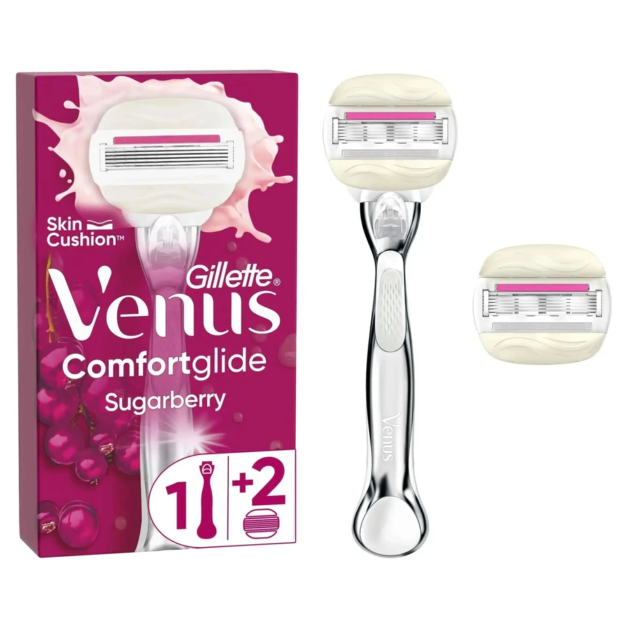 Gillette Venus Comfortglide Цукрова ягода з Olay, 1 ручка + 2 заправки: ціни та характеристики