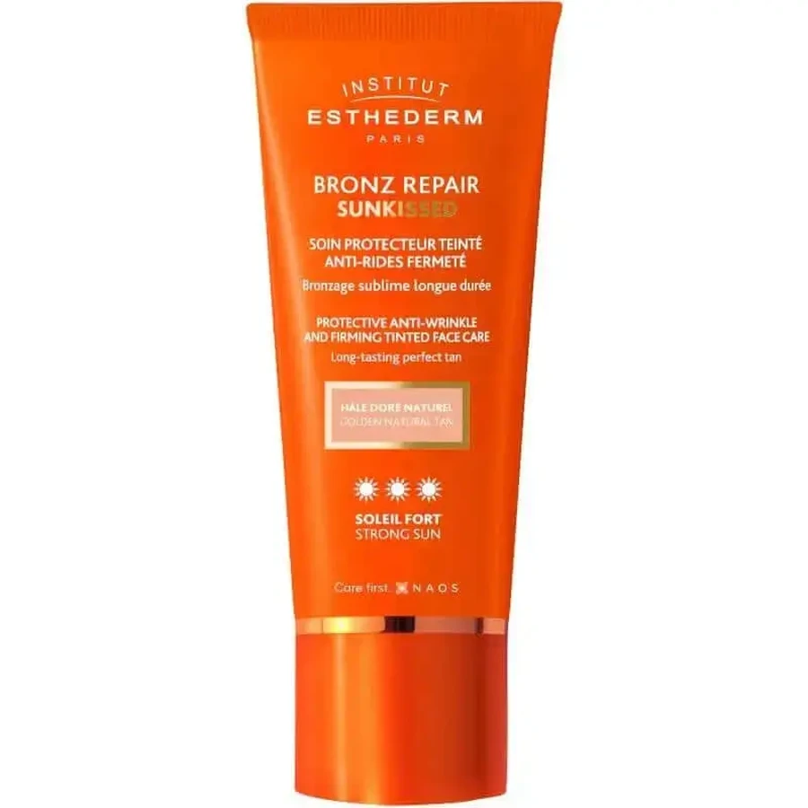 Esthederm Bronz Repair Sunkissed Крем проти зморшок для обличчя з сильним сонячним відтінком, 50 мл: ціни та характеристики