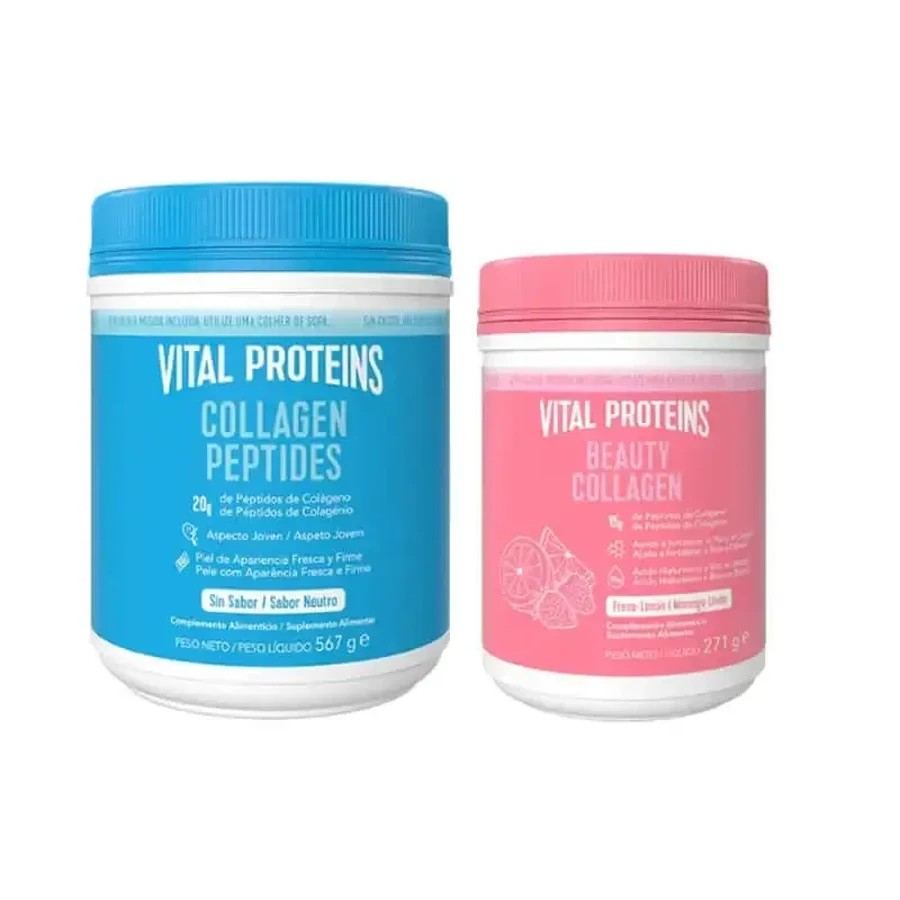 Vital Proteins Нейтральний колаген і колаген краси в упаковці з полуницею та лимоном: ціни та характеристики