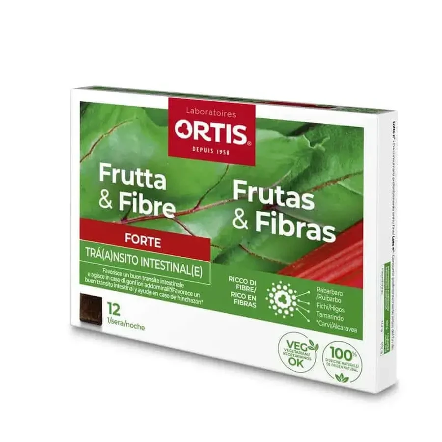 Ortis Fruit & Fibre Forte, 12 кубиков: цены и характеристики
