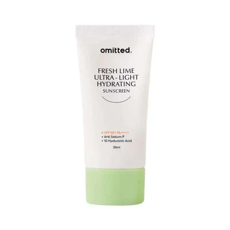 Сонцезахисний крем Omitted Fresh Lime Ultra Light & Hydrating Sunscreen, 50 гр: ціни та характеристики