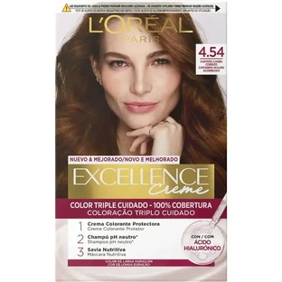 L'Oréal Paris Excellence Крем-фарба для перманентного фарбування волосся - відтінок 4.54 Каштановий Каштановий мідний