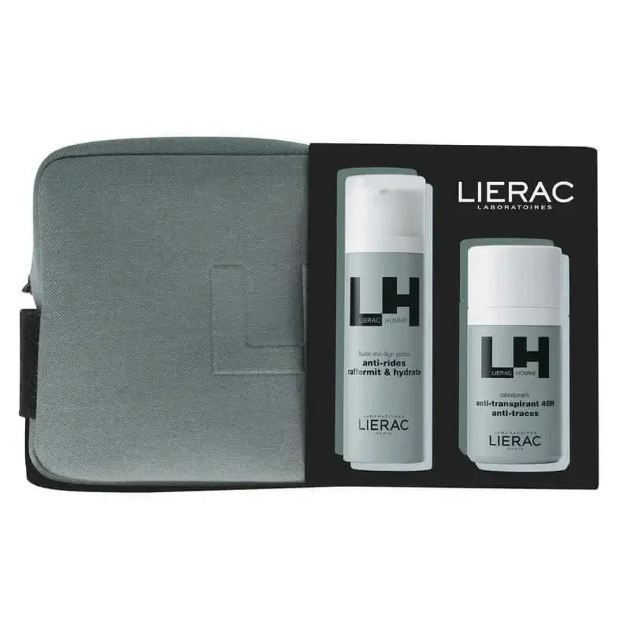 Lierac Homme Global Anti-Aging Fluid + Deodorant Box, 50+50 мл: цены и характеристики