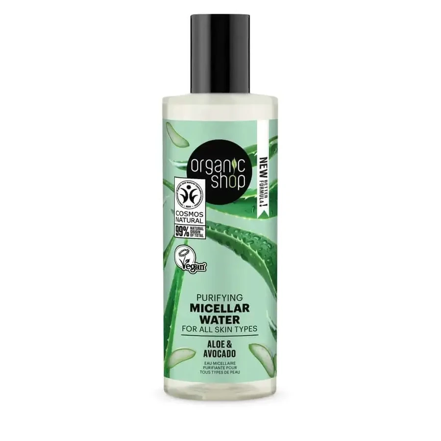 Organic Shop Purifying Мицеллярная очищающая вода для всех типов кожи с авокадо и алоэ от Organic Shop, 150 мл: цены и характеристики