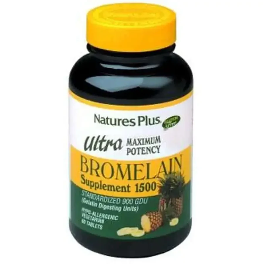 Natures Plus Ultra Bromelain 1500Mg, 60 таблеток: цены и характеристики