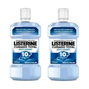 Listerine Duplo - Advanced Anti Tartar Mouthwash, 2 x 500 Ml