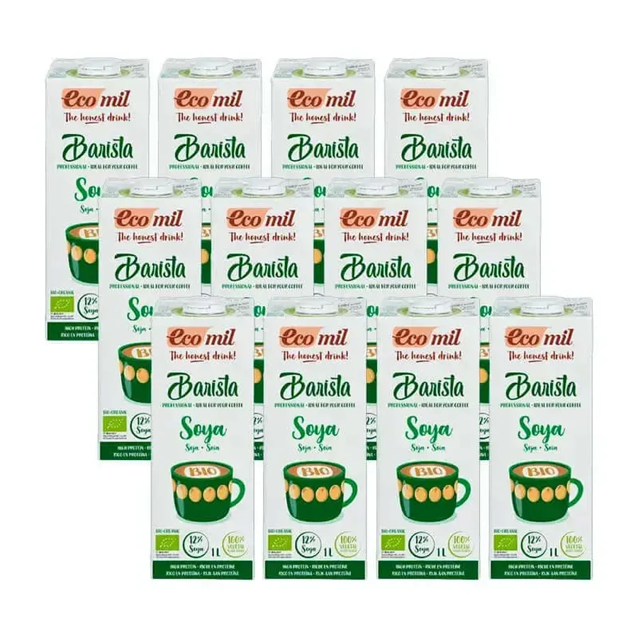 Ecomil Veggie Drinks Organic Soya Bean Barista, упаковка 12 x 1 литр: цены и характеристики