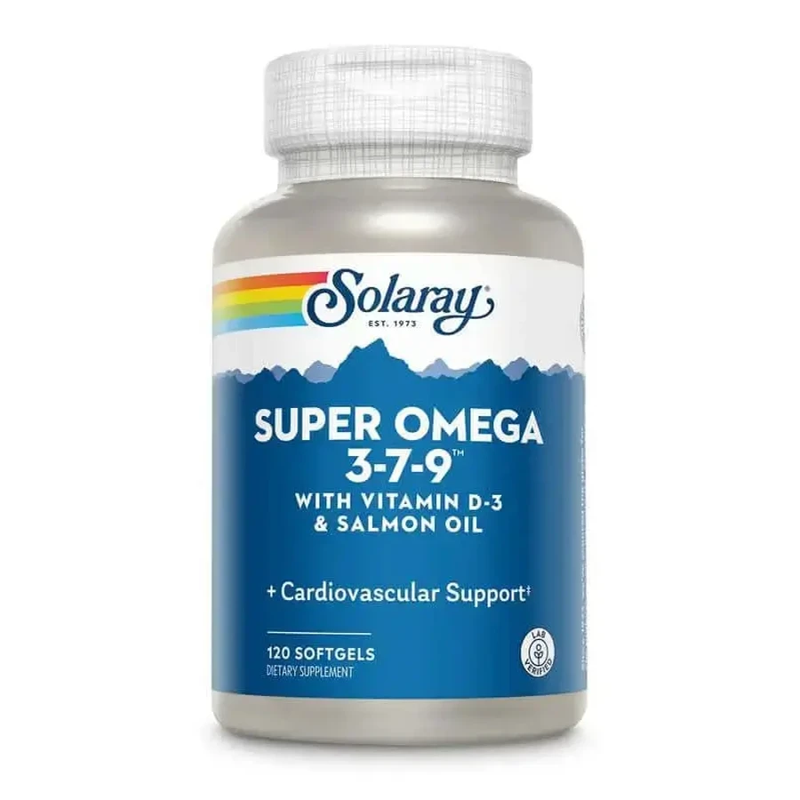 Solaray Super Omega 3-7-9, 120 перлин: ціни та характеристики
