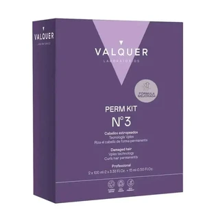 Valquer Professional Perming Kit Nº3 - Поврежденные волосы - восстановление, завивка и ремонт, 210 мл
