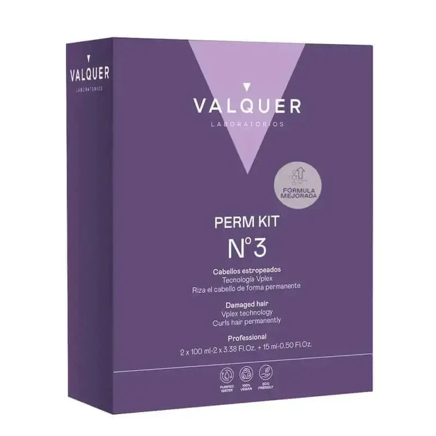 Valquer Professional Perming Kit Nº3 - Поврежденные волосы - восстановление, завивка и ремонт, 210 мл: цены и характеристики