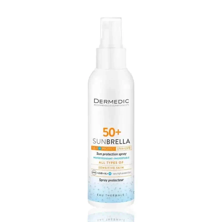 Сонцезахисний спрей Dermedic Sunbrella Spf50+, 150 мл: ціни та характеристики