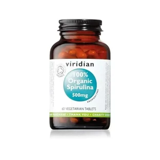 Viridian Spirulina 100 Organic 500Mg 60Comp