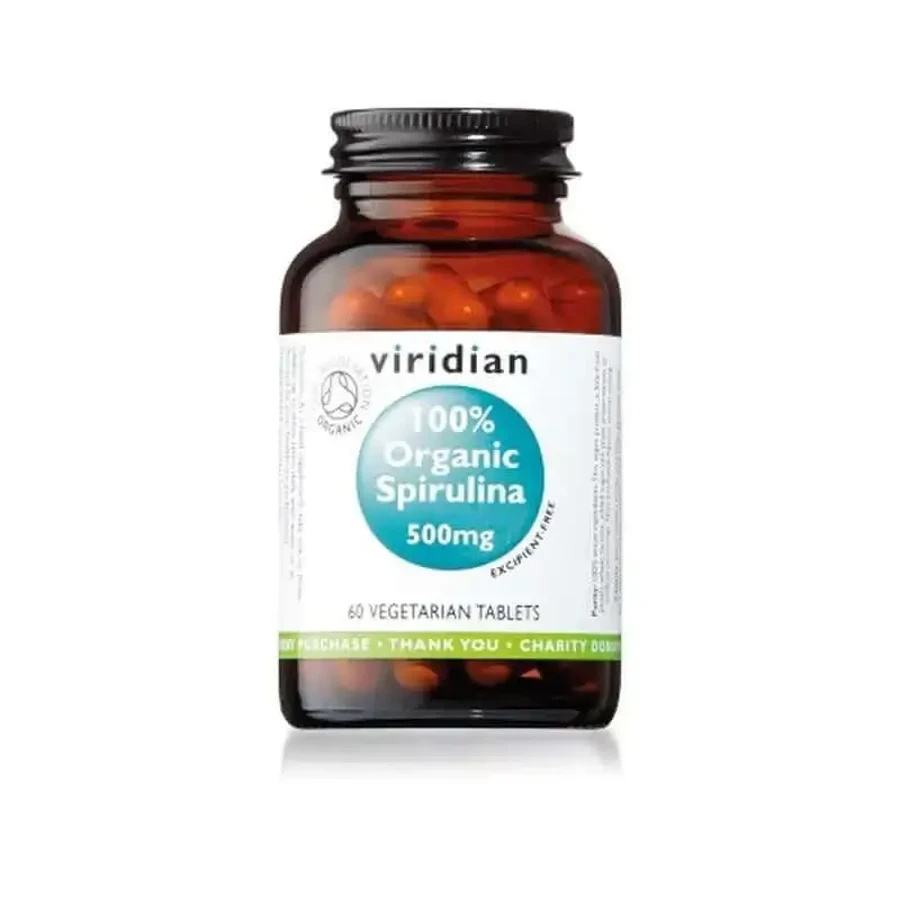 Viridian Spirulina 100 Organic 500Mg 60Comp: ціни та характеристики