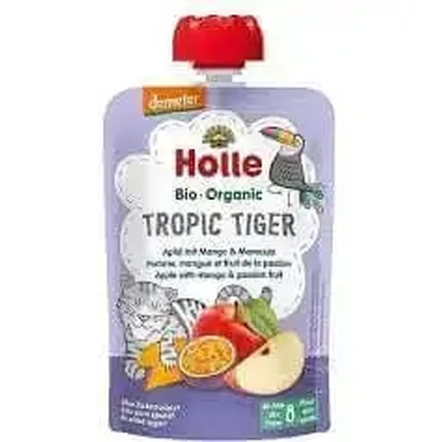 Яблоко, манго и маракуйя Holle Pouche, 100 г: цены и характеристики