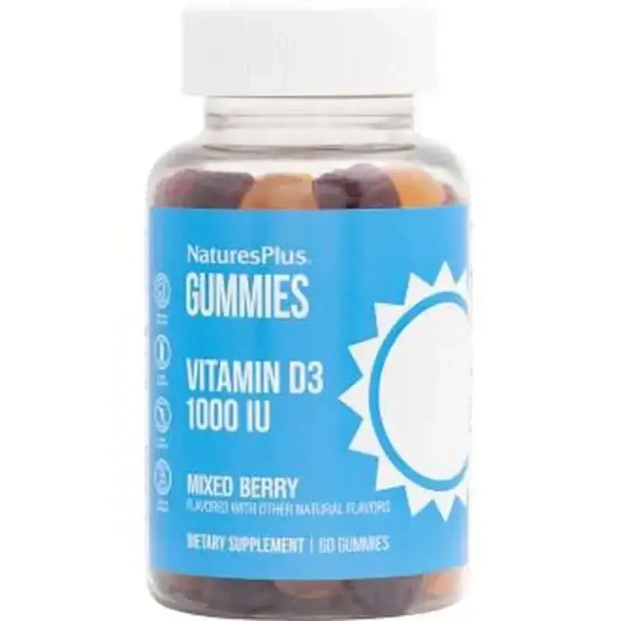 Natures Plus Gummies Витамин D3, 60 жевательных конфет: цены и характеристики