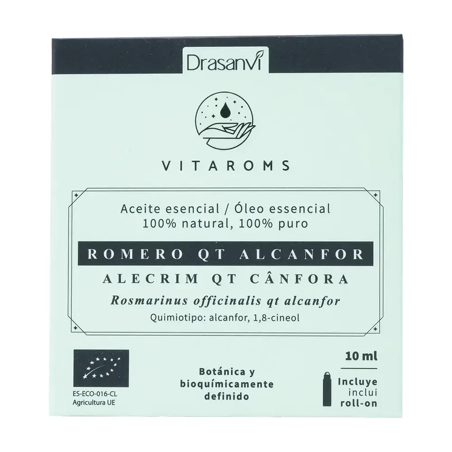 Ефірна олія розмарину Drasanvi Vitaroms Qt Camphor Bio, 10 мл: ціни та характеристики