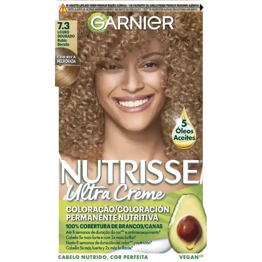 Garnier Nutrisse Золотой блондин Перманентная краска для волос оттенок 7,3 , 160 мл: цены и характеристики