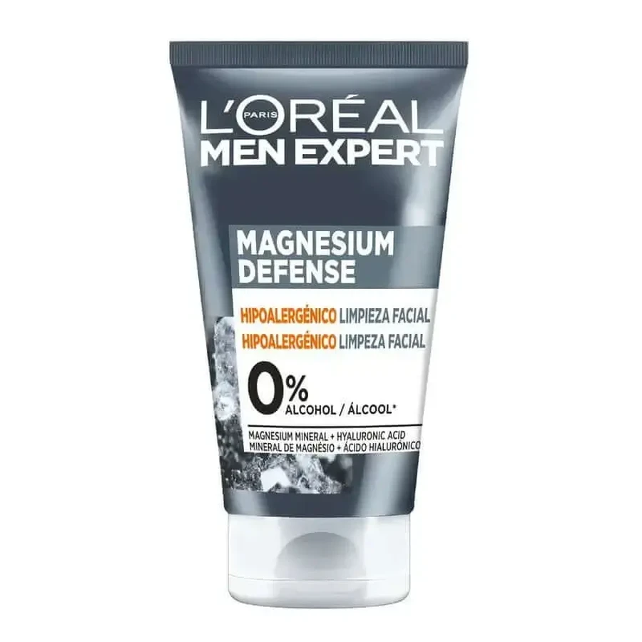 L'Oréal Paris Men Експертний засіб для очищення обличчя з магнієвим захистом: гіпоалергенний, мінерал магнію та гіалуронова кислота: ціни та характеристики
