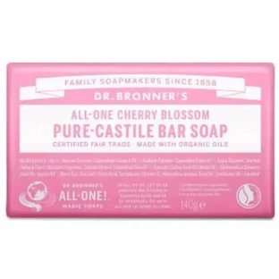Мило-брусниця Dr. Bronner's Cherry Blossom Bar Soap 140Gr
